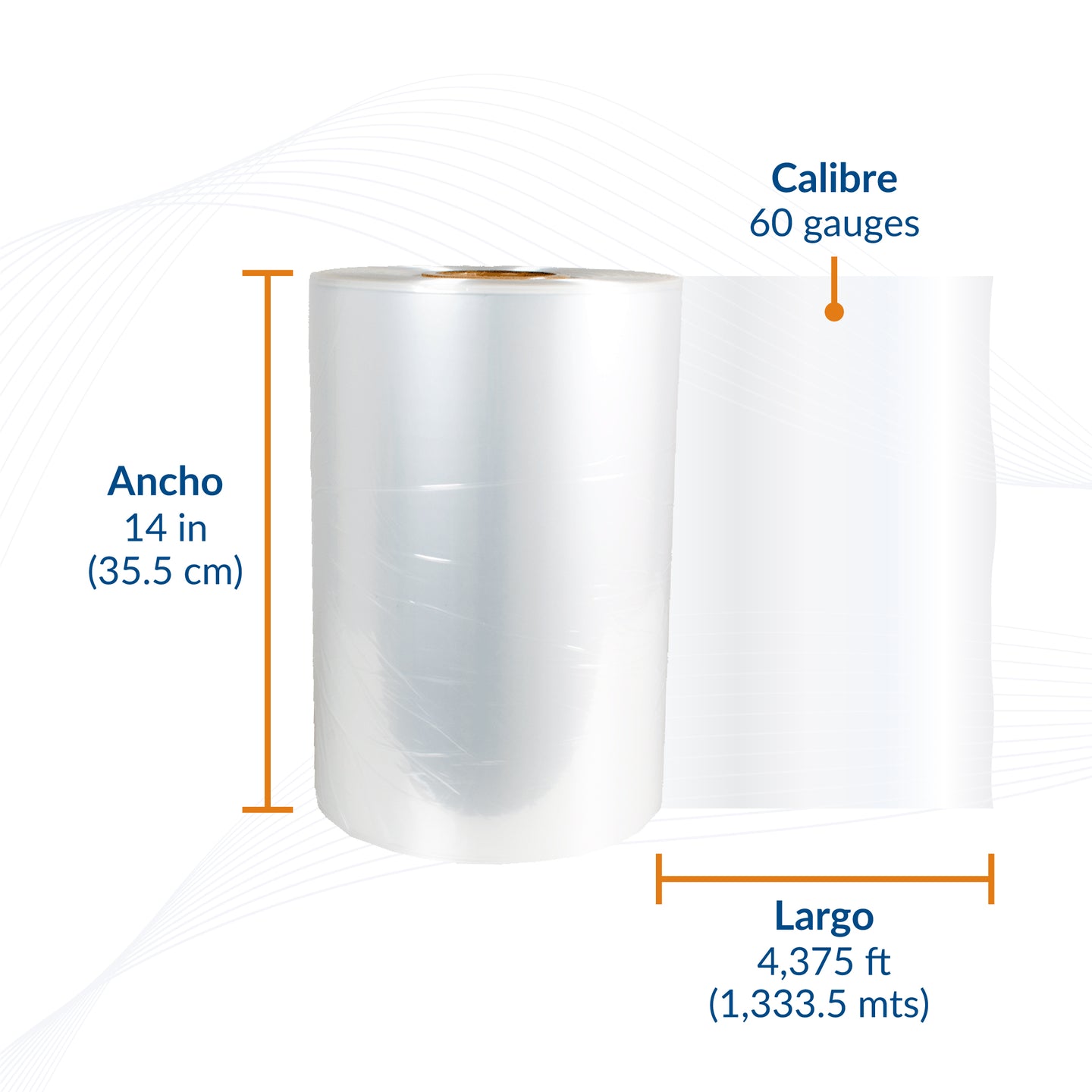 Película Poliolefina Termoencogible (POF) Calibre 60